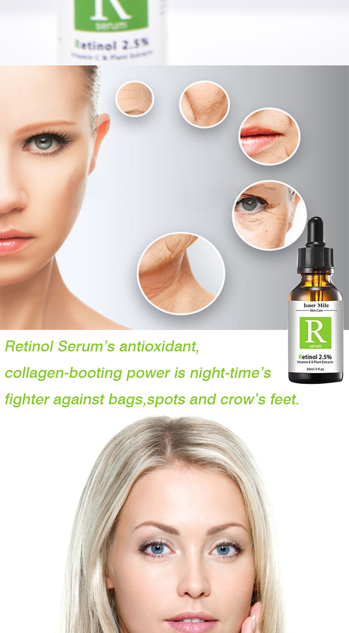 Natural Retinol Serum Hot Selling Wholesale Anti-wrinkle Retinol Serum 2.5% 30ml