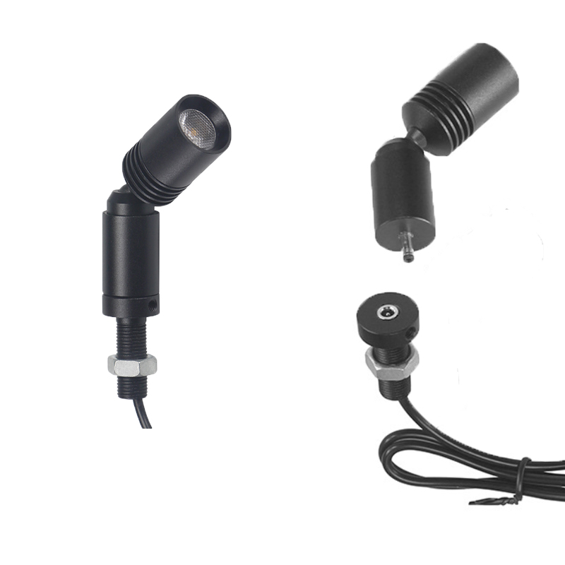 Съемный Деревянный Дисплей 12 В постоянного тока, 3 Вт, витрина для ювелирных изделий, точечный светодиодный мини-светильник для шкафа