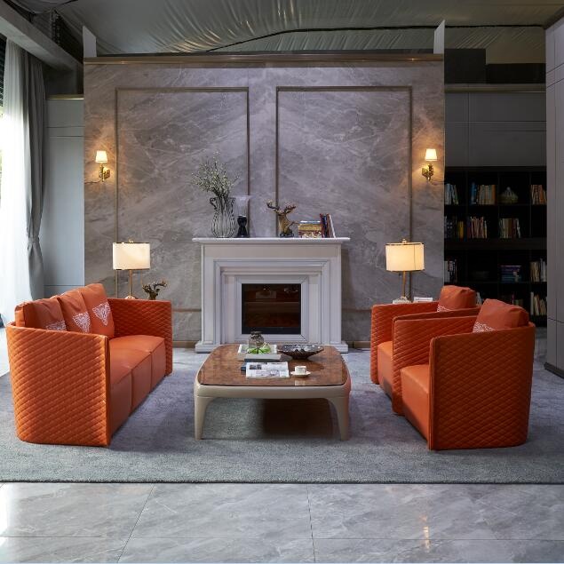 Итальянская мебель для гостиной, наборы диванов, роскошный дизайн, горячая Распродажа, мягкая кожа из микрофибры, мебель для гостиной, наборы диванов Lu