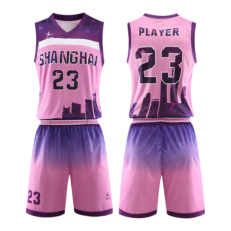 black and pink basketball jersey