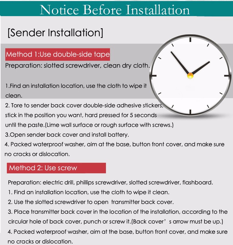 Oem\Odm No Radiation Battery Free Self Powered door bell wireless door bell