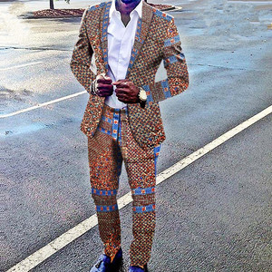Queency African Comfortable Soft Fabric Men Suit Traditional Formal Suit African Dashiki Clothing For Men