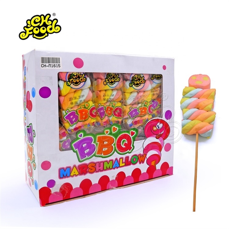 CHFOOD short stick twist vegan marshmallow/marshmallow rope CH-M1605