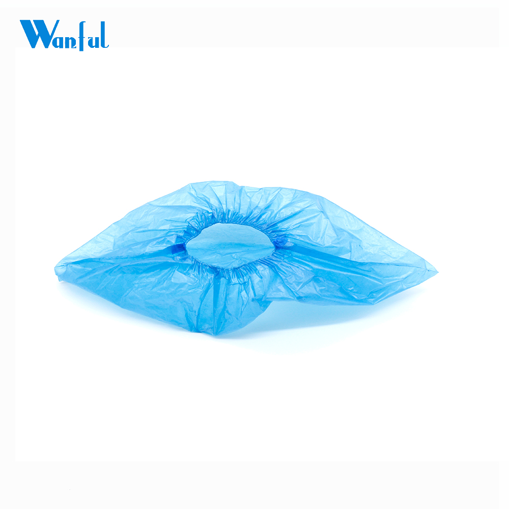 Медицинские Одноразовые водонепроницаемые Нескользящие CPE PE бахилы двойной подошва