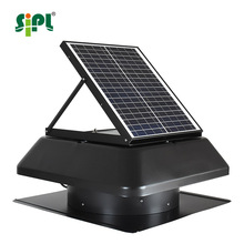 20W Metal Casing Brushless DC Motor Driven Roof Top Solar Panel Powered Air Vent Exhaust Workshop Ventilating Fan