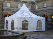 Outdoor Movable PVC 20 x 20 canopy tent with clear glass windows
