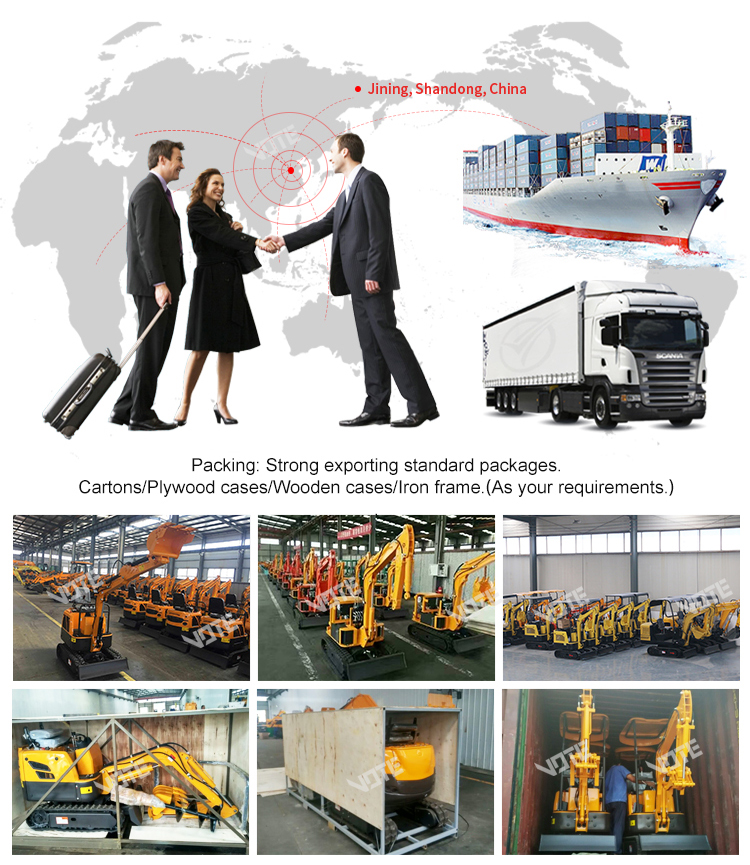 VTW-25 excavator 2.5 T Multifunction Hydraulic Diesel Small Crawler mini Excavators