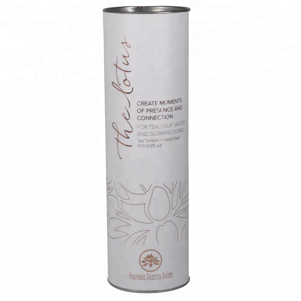 Китай поставщиков пищевой упаковки чая бумажные тюбики банки оловянными крышками