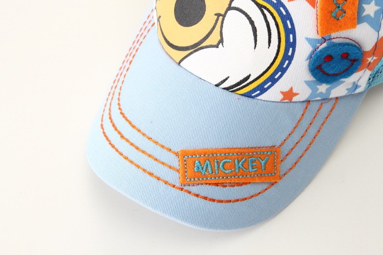 Children Cartoon Print Cap Children Baseball 6 Panel High Quality Mesh Cap
