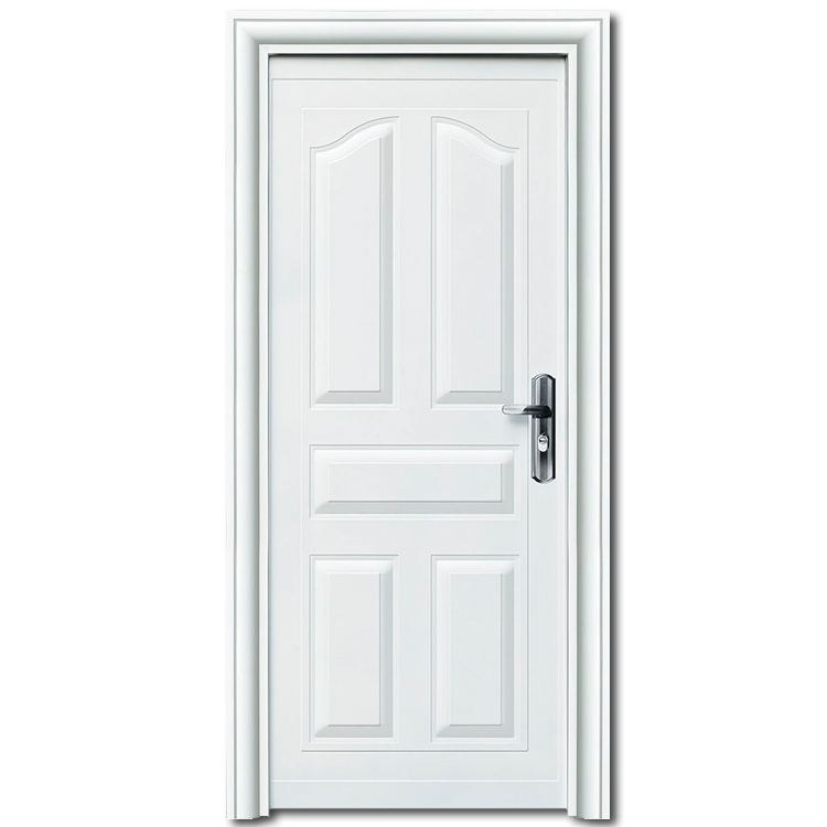 HS-1879 modern security painted white metal steel door