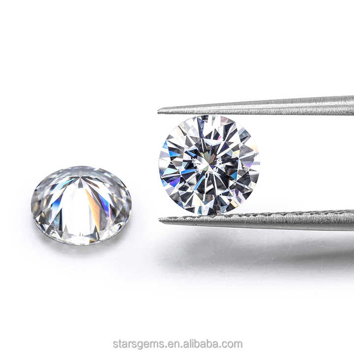 Gemstones Alibaba Starsgem Starsgem 5mm-15mm Round Mossanite DEF