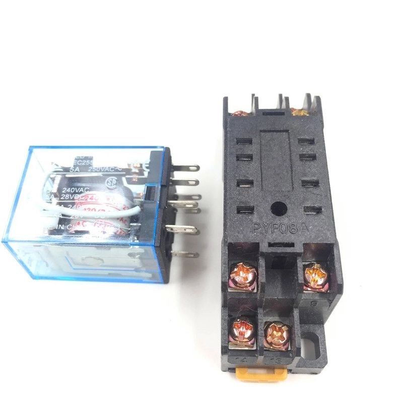 D 2Z HH52P Power Relay Green LED DPDT New MY2N-J 48V DC Coil 8Pin JZX-22F