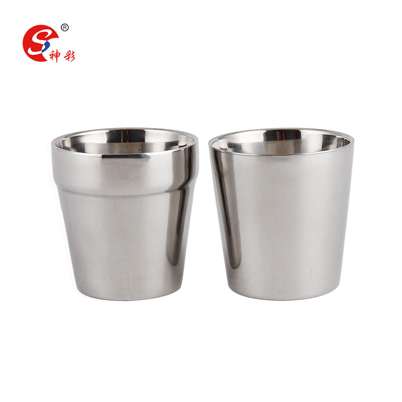 180ml double wall beer mug stainless steel cup stainless steel pint cup