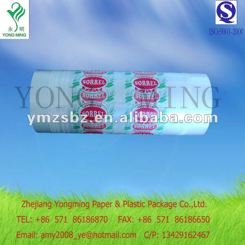 high quality and compepitive price plastic transparent  film used to make water bags
