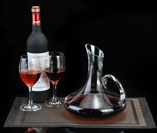 1500ML Big Decanter Handmade Crystal Red Wine Brandy Champagne Glasses Decanter Bottle