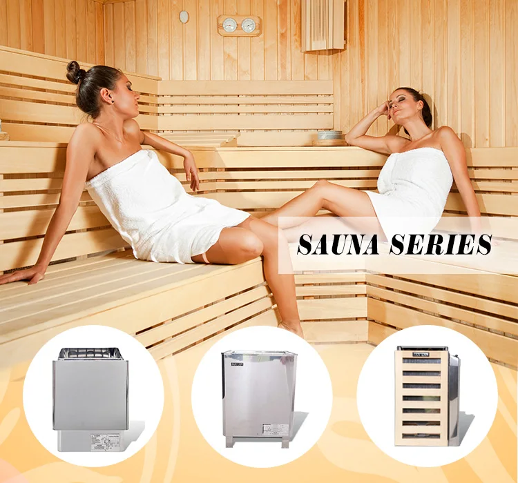 Cheap dry steam wood sauna golden clock thermometers