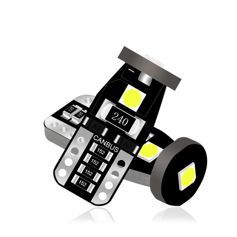 Автомобильные светодиодные лампы T10 W5W 194 168, танкетка T10 3030 3smd, внутреннее освещение, 12 в, подсветка номерного знака, габаритные огни