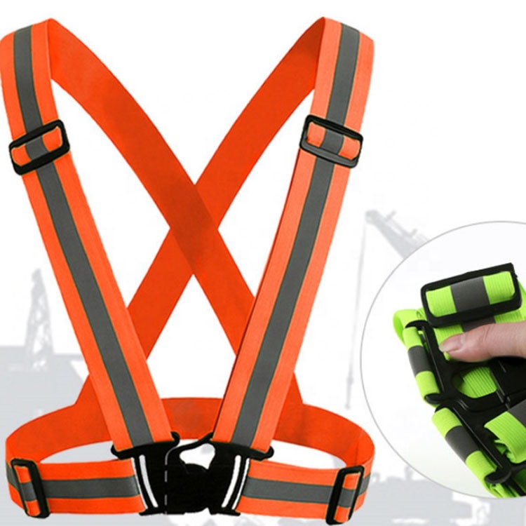 cheap china factory high visibility reflective wholesale custom knitted safety vest