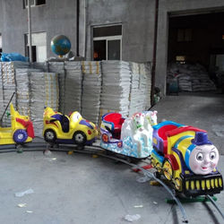 outdoor theme park rides kids mini track electric train set