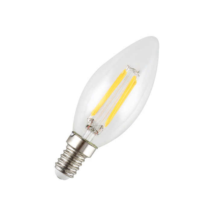LED キャンドル電球 C35 E12/E14 4W シャンデリア照明用 LED
