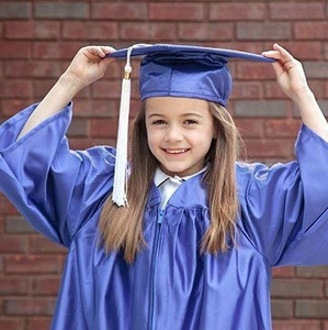 Kindergarten Graduation Gown Shiny blue