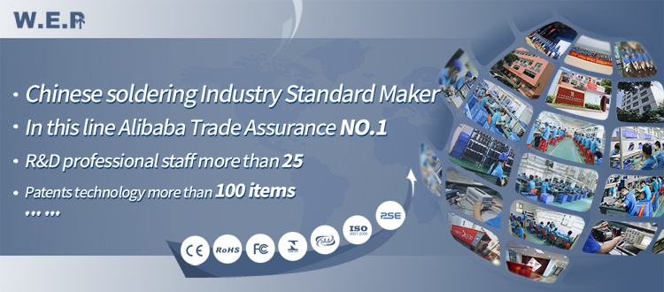 WEP853-AAA 3 in 1 digital SMD soldering desoldering hot air gun preheat BGA welding equipment rework station