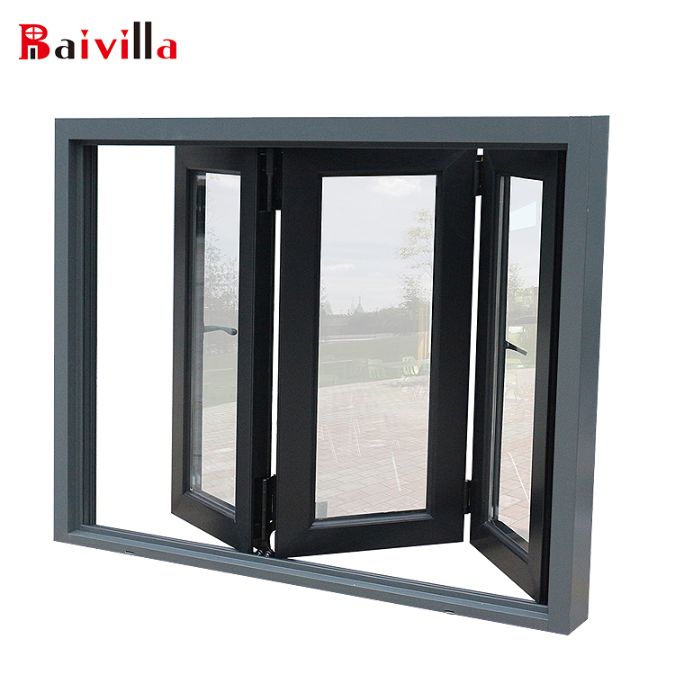 Packaging Customization China Factory Aluminum Sliding Folding Glass Windows