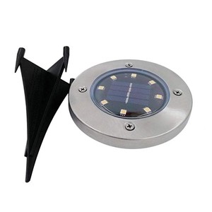 Solar Ground Lights Outdoor 8 LED Solar Garden Lights Waterproof Landscape Lighting for Lawn Patio Yard Walkway