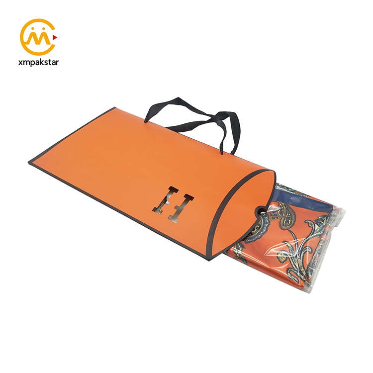 Wholesale cheap custom big large paper packaging pillow gift boxes for silk scarf