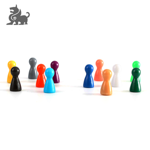 Factory wholesale custom color plastic game pawns