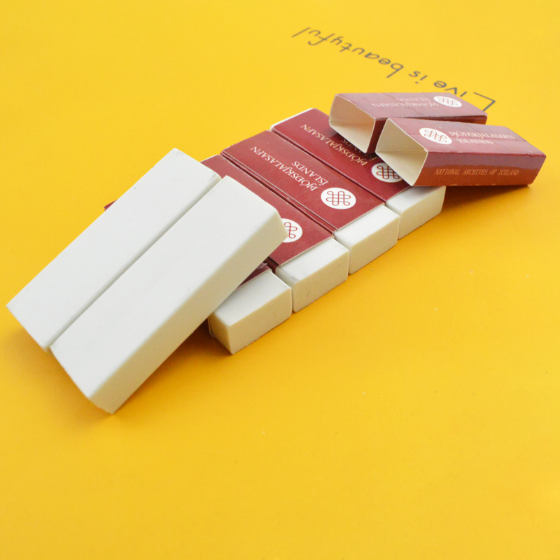 Chinese Stationery Custom TPR White Pencil Rubber Erasers