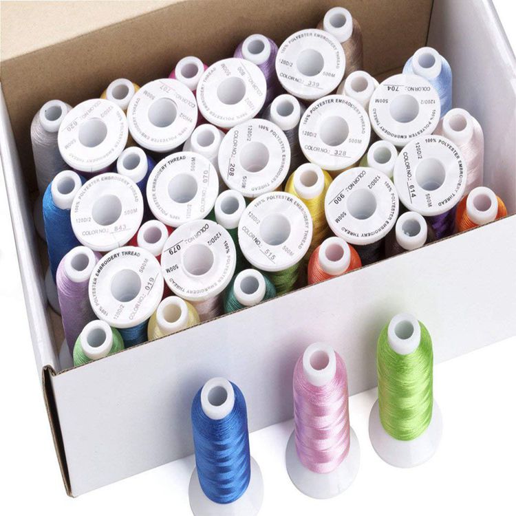 Заводская распродажа, высокое качество, высокая прочность на разрыв 120D для вышивания из искусственного шёлка