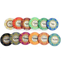 10g 39 x 3mm Venerati  Sand Grain Surface Ceramic Poker Chips