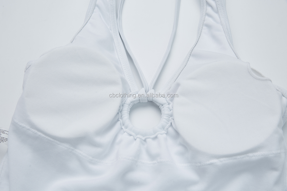 Hot sale white one-piece swimwear