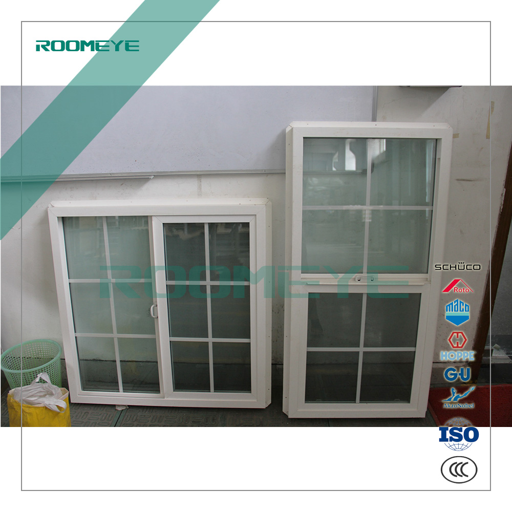 American style Upvc single hung windows sliding window NAMI certified