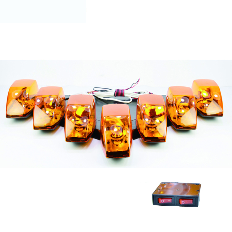 Галогенный вращающийся стробоскоп Янтарный вектор 7 световая балка с дорожным советником