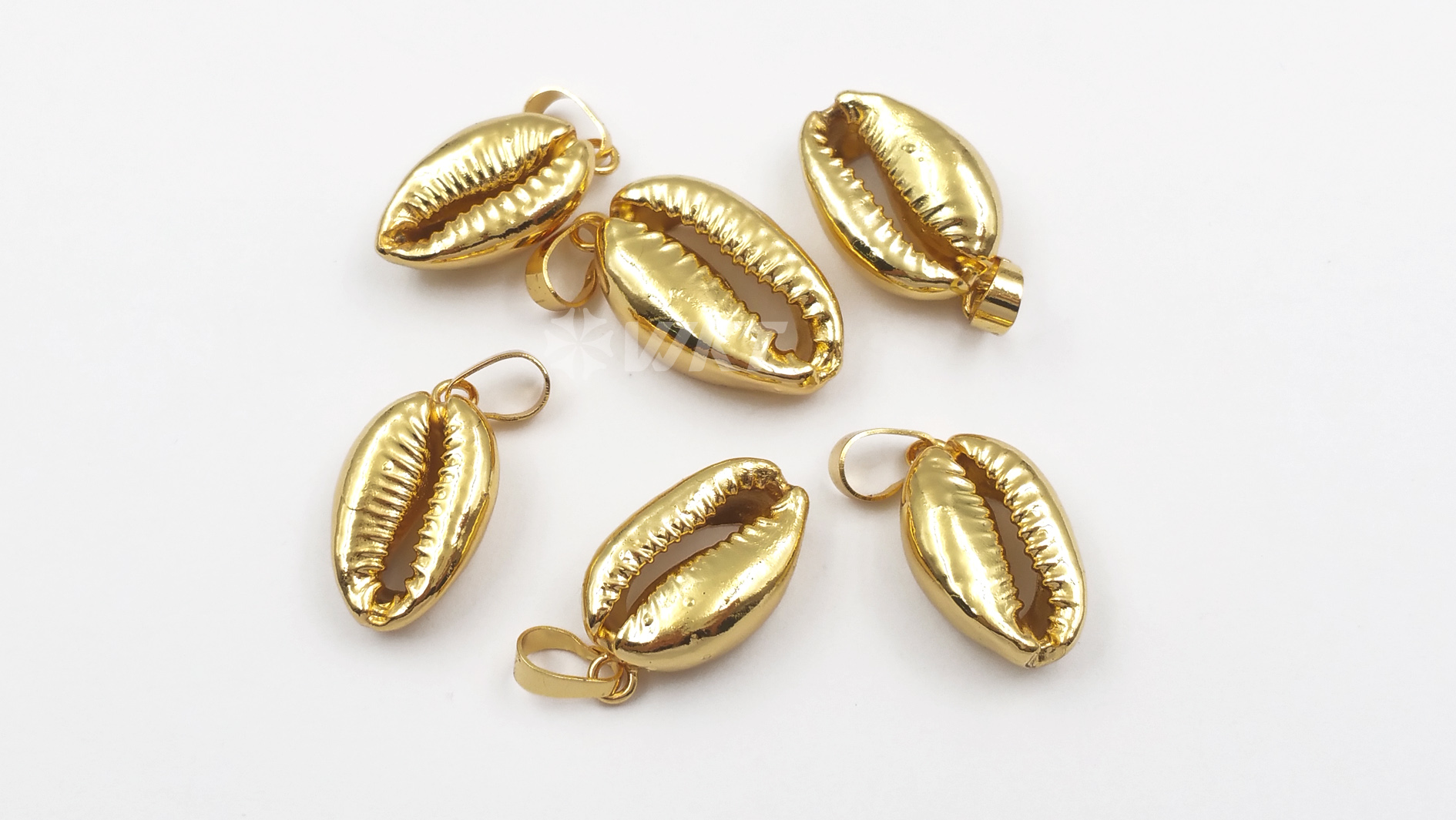 全镀金贝壳贝壳单环吊坠,海贝壳贝壳吊坠 wt-p370 - buy cowrie shell