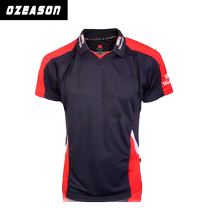 red and black cricket jersey