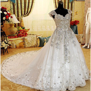 white wedding dresses with diamonds
