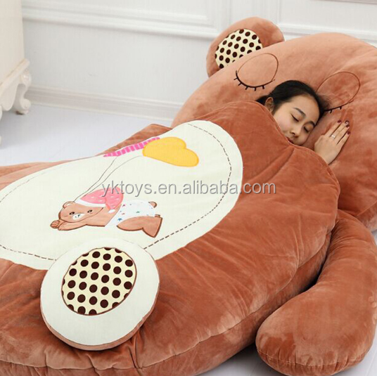 Лучшая плюшевая кровать в форме животного, мягкая набивная Сумка-животное, кровать для детей или взрослых
