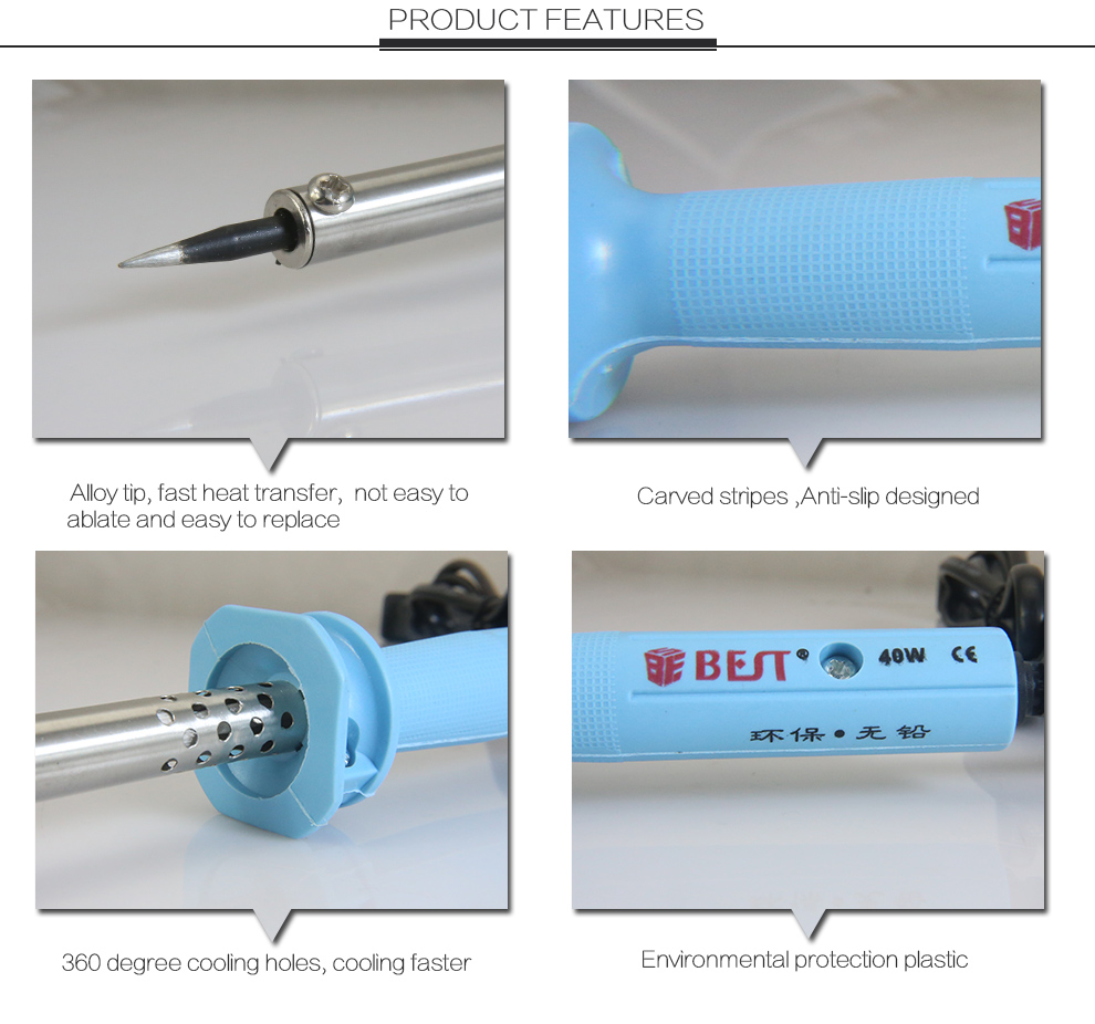 BEST 802 AC110V/220V 30W/40W/60W Lead-free National Automatic Electric Soldering Iron