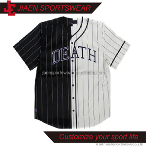 blank button down baseball jersey