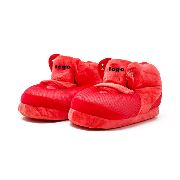 Оригинальные весенние женские супер мягкие домашние плюшевые тапки Yeezy