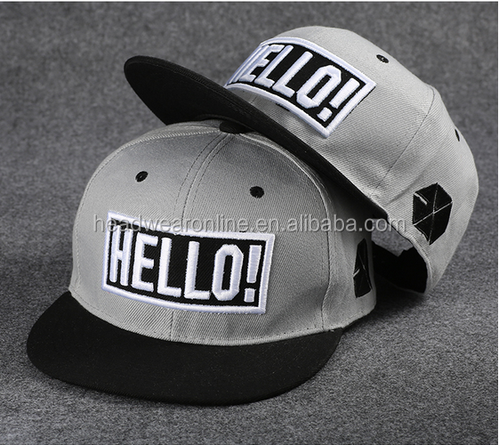 Cheap personality sports cap 5 board cap hip hop 3D embroidered bounce cap 	 snapback