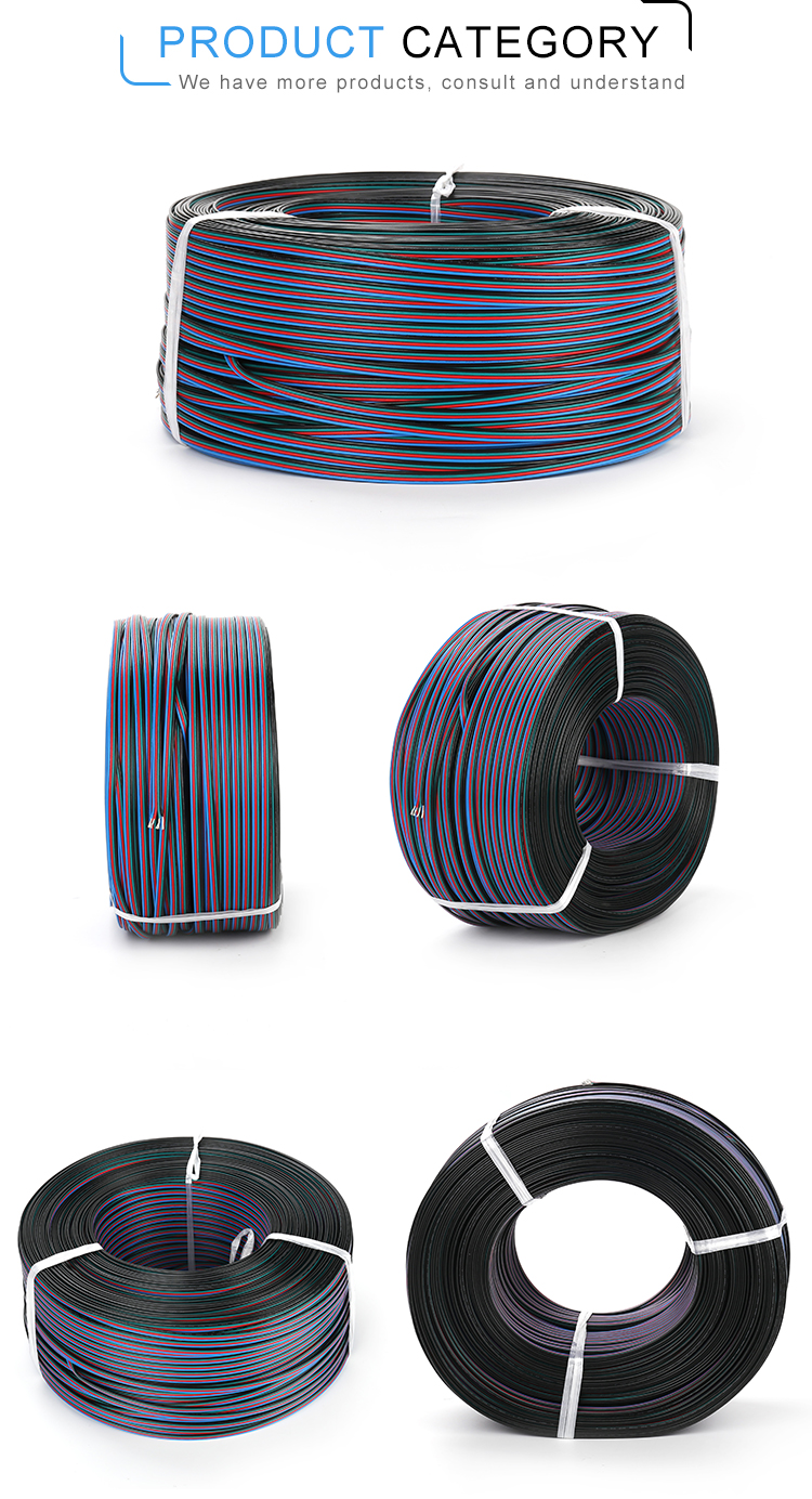 UL2468 22AWG*4C 300v PVC Insulation Electrical Wire