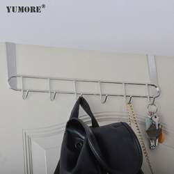 Factory stainless steel bathroom over the door hook 6 hooks
