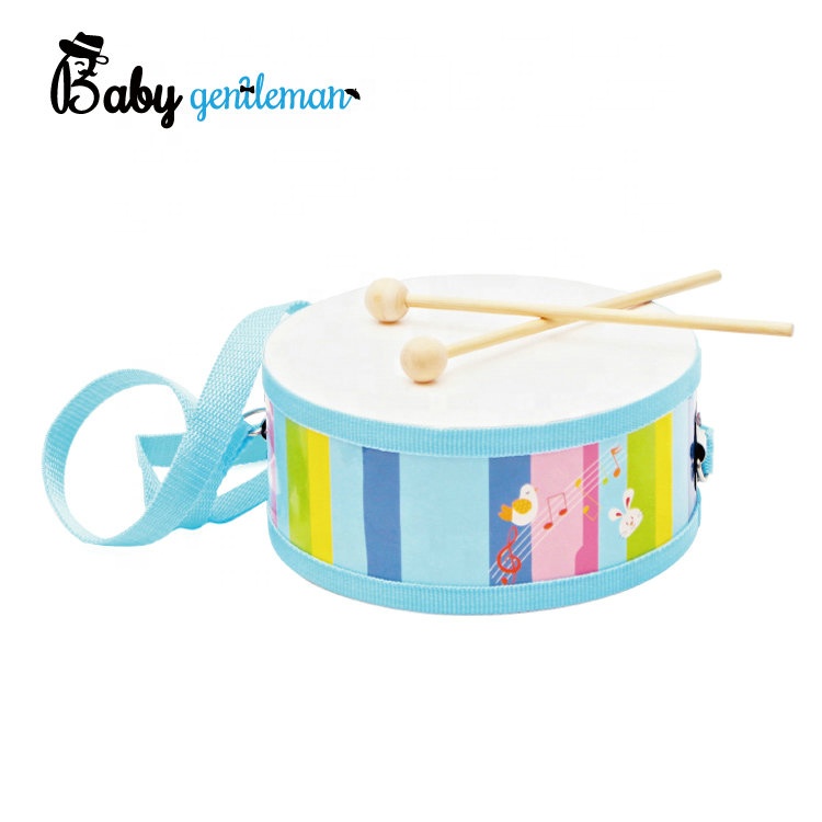 Деревянный Детский барабан Z07040J, образовательная игрушка, оптом