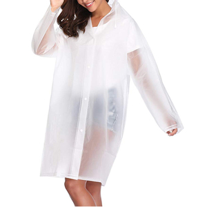 Portable Rain Poncho for Adults Reusable Rain Ponchos with Hoods and Sleeves Unisex Men Womens Waterproof Emergency Raincoat