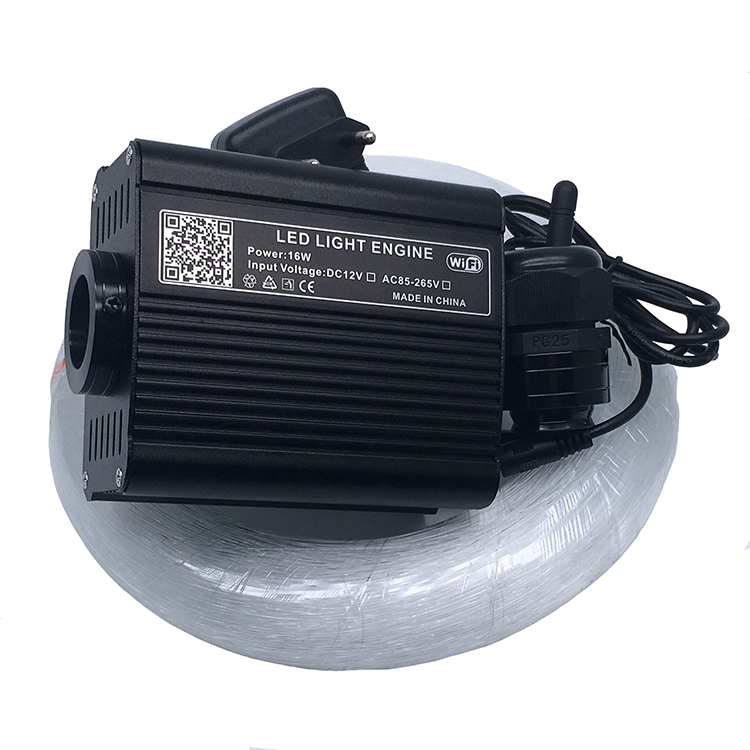 Светодиодный прожектор с Wi-Fi управлением для смартфона RGBW для оптического волокна, совместимый с Alexa