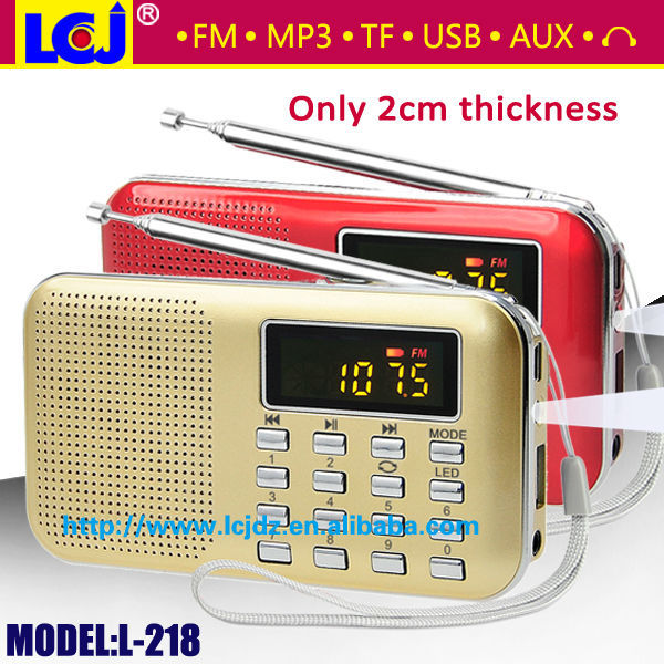 L-218 usb sd MP3-плеер с fm-радио, мини fm-радио mp3-плеер